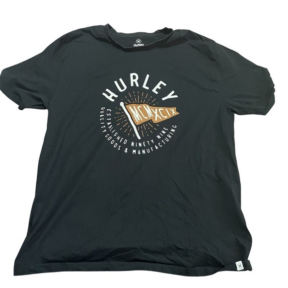 Hurley Other - Hurley Men’s Black Graphic Tee Size XL Premium Quality Surf Skate Y2K